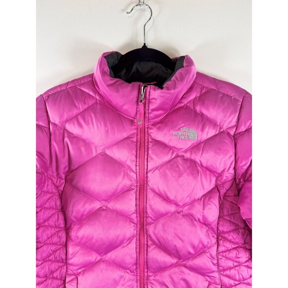 The North Face Girls Jacket Pink Aconcagua 550 Fill Power Down Puffer Size XL - Picture 7 of 11